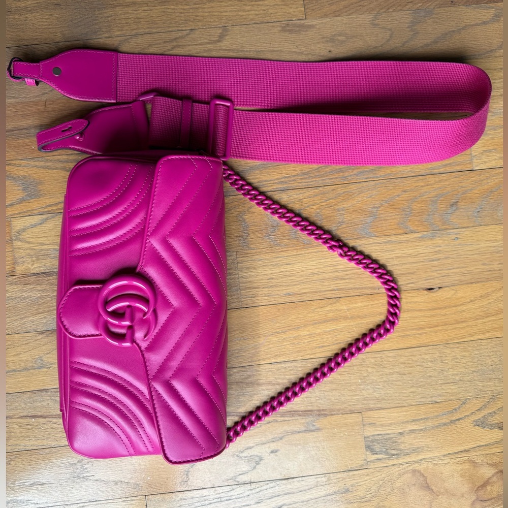Gucci Pink Leather Women's Bag - Picture 3 of 17